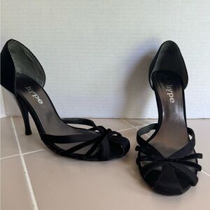 Hype black high heels pumps shoes size 7 EUC